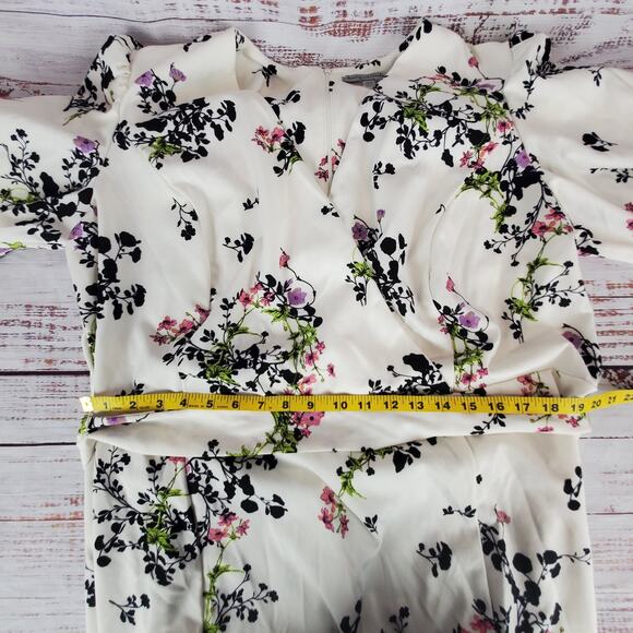 Danny and Nicole Maison Tara Floral Midi Dress Whimsy Fairy Garden Printed 22W - Picture 13 of 16